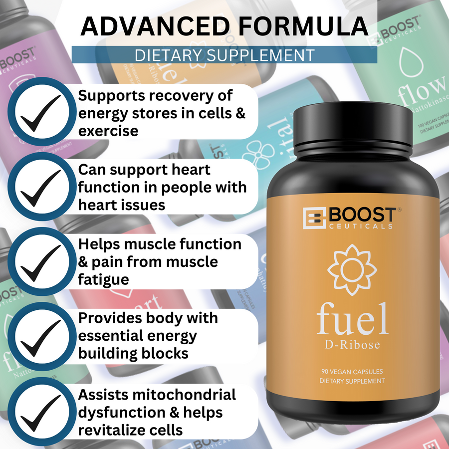 D RIBOSE 500MG 90 CAPSULE - Boostceuticals®